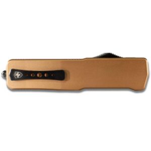 Templar Knives Premium Lightweight Anodized Bronze Small Automatic Knife 3" Drop Point Blade Bronze
