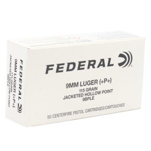 FEDERAL CLASSIC HI SHOK 9MM+P+ 115GR JHP 50RD BX 1000RD CASE