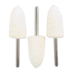 MANDREL MOUNTED FELT BOB TAPERED CONE 1''X1/2'' 3 PACK