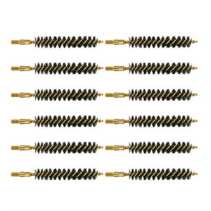 HEAVY WEIGHT NYLON RIFLE BRUSH 375 CALIBER 12 PACK