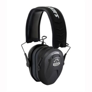 WOMEN/YOUTH RAZOR COMPACT ELECTRONIC EAR MUFF BLACK