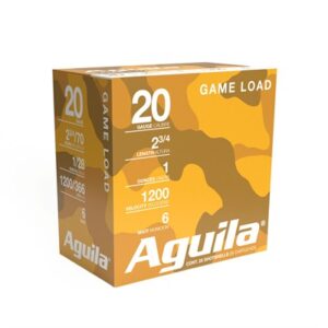 HIGH VELOCITY GAME LOAD 20 GAUGE 2-3/4'' 1OZ #6 SHOT 25/BOX