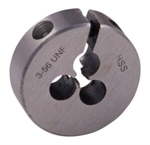 ROUND WIRE GAUGE CARBON DIE 13/16â DIAMETER 3-56 THREAD