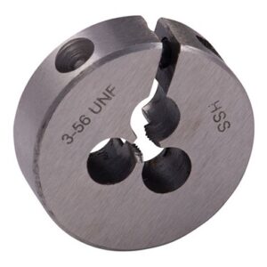 ROUND WIRE GAUGE CARBON DIE 13/16â DIAMETER 3-56 THREAD