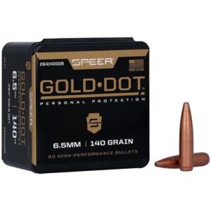 264 CALIBER/6.5MM (0.264'') 140GR GOLD DOT SOFT POINT 50/BOX