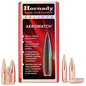 AEROMATCH 30 CALIBER (0.308'') 175GR HOLLOW POINT BT 100/BOX