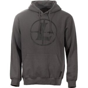 DISTRESSED RETICLE HOODIE LARGE GUNMETAL