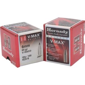 V-MAXÂ® 6MM CAL. (0.243'') 65GR POLYMER TIP BOAT TAIL 100/BOX