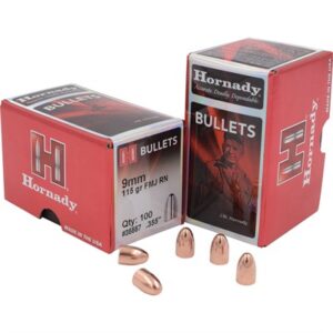FULL METAL JACKET 9MM (0.355'') 115GR ROUND NOSE 100/BOX