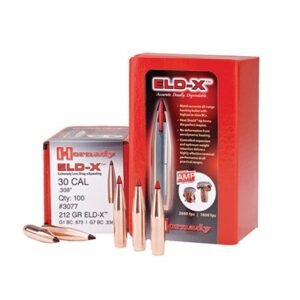 ELD-X 30 CAL (0.308'') 220GR POLYMER TIPPED BOAT TAIL 100/BOX