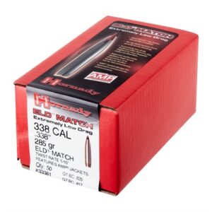 ELD MATCH 338 CALIBER (0.338'') 285GR POLYMER TIP 50/BOX