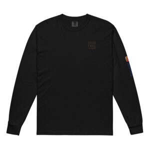 Garment-dyed heavyweight long-sleeve shirt