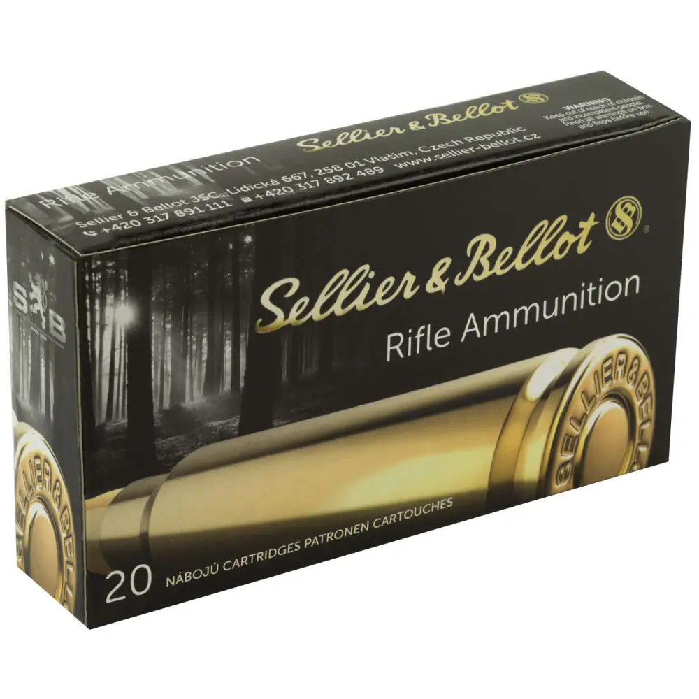 SELLIER & BELLOT 308WIN 180GR SP 20RD BOX 25 BOXES PER CASE