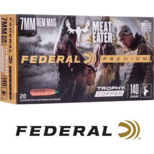 Meat Eater 7MM Remington Magnum 140 Grain Trophy Copper Box of 20
