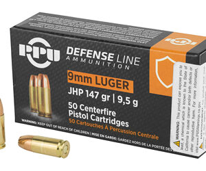 PPU 9MM JHP 147GR 50/1000