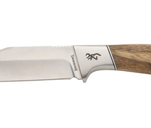 SAGE CREEK FIXED - WOOD HANDLE, LARGE, CLIP POINT, PLAIN EDGE, 4.5" BLADE