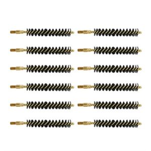 HEAVY WEIGHT NYLON RIFLE BRUSH 35/38/357 CALIBER 12 PACK
