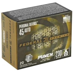 FEDERAL 45 AUTO 230GR PUNCH JHP 20 RD/BX 10 BX/CS