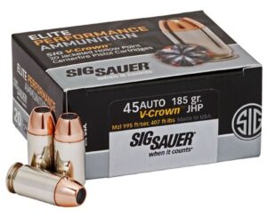 SIG 45AP 185GR V-CROWN 20RD