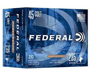 FED PWRSHK 45COLT 235GR JHP 20/200