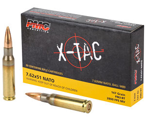 PMC XTAC 762NATO 147GR FMJ BT 20/500