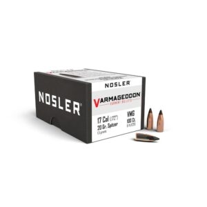 Nosler VarMageddon Rifle Bullets .17 cal .172" 20 gr FB-TIPPED 100/ct