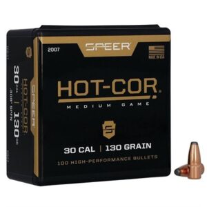 30 CALIBER (0.308'') 130GR SOFT POINT FLAT NOSE 100/BOX