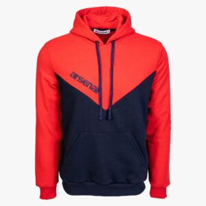 Arsenal XX-Large Blue / Red Sport Cotton-Poly Relaxed Fit Pullover Hoodie