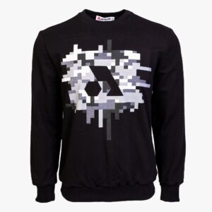 Arsenal Large Black Cotton-Poly Standard Fit Centre Graphic Pullover Sweater