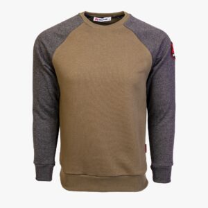 Arsenal Small Grey / Khaki Cotton-Poly Standard Fit Icon Pullover Sweater