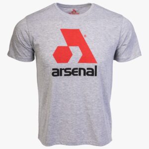 Arsenal Large Gray Cotton Relaxed Fit Logo T-Shirt