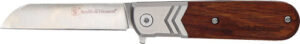 S&W KNIFE ROSEWOOD EXECUTIVE - BARLOW 2.75" FOLDING BLADE