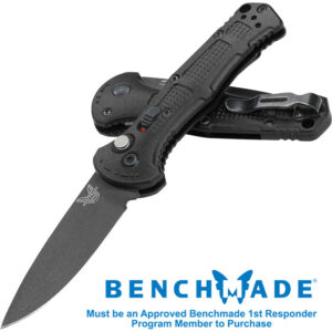 Mini Claymore 3 inch Drop Point Cerakote Cobalt Black Plain Edge Black Grivory H
