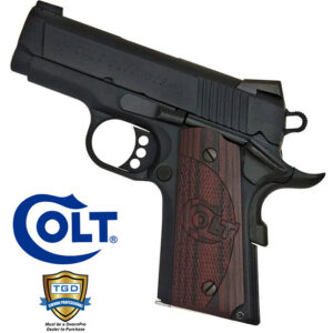 1911 Defender 45 ACP 3 Inch 7 Round Matte Black and Blued with Night Sights