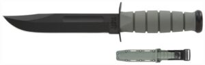 KA-BAR FIGHTING/UTILITY KNIFE - 7" W/PLASTIC SHEATH F-GREEN