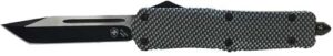 TEMPLAR KNIFE LARGE OTF CARBON - FIBER 3.5" BLACK TANTO