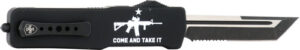 TEMPLAR KNIFE LARGE ZINC OTF - COME & TAKE IT AR 3.5" D2 SRTD