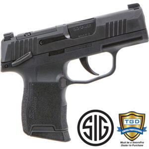 P365 9MM 3.1 inch barrel 10 Round Black Night Sights Manual Safety and Optic Rea