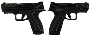 SMITH & WESSON M&P 9 SHIELD X NTS BLACK/LIME GREEN PISTOL 3.6" N.S. 1-13RD, 1-15RD MAG