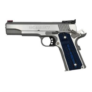 GOLD CUP LITE 45 ACP 5â BBL (1)8RD MAG SS/BLUE