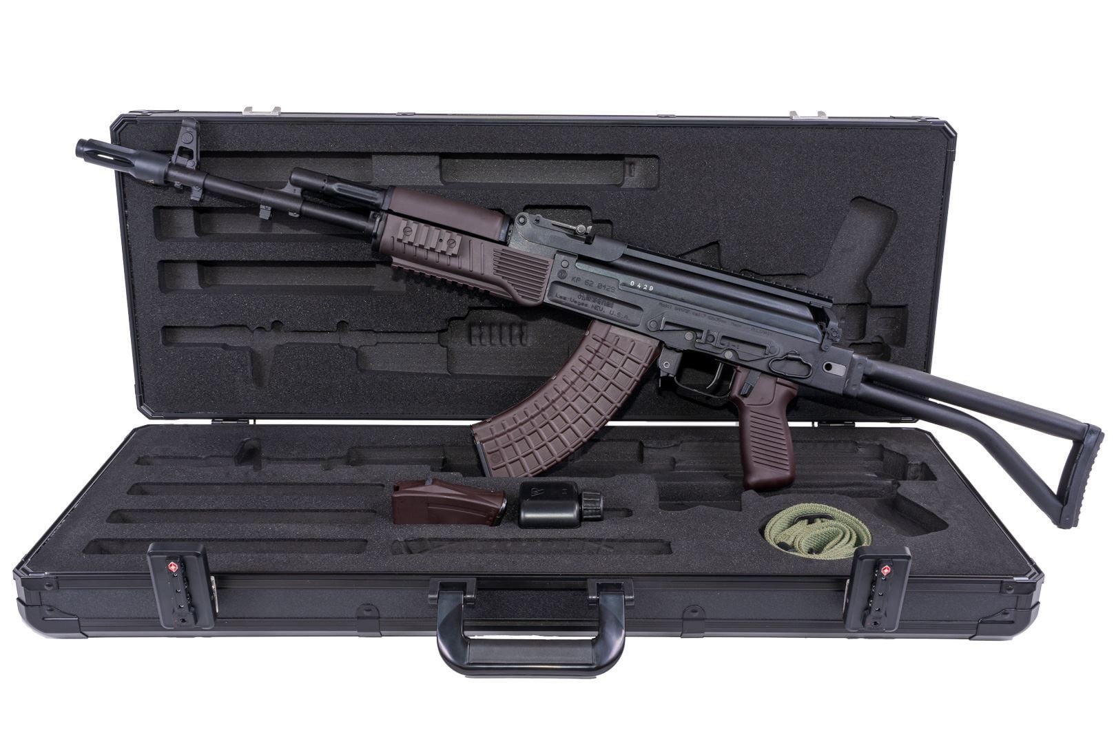 Arsenal SAM7SF 7.62x39mm Semi-Auto Rifle with Plum Furniture & AR-M5F Rail System Plum 30rd Mag - Arsenal Firearms