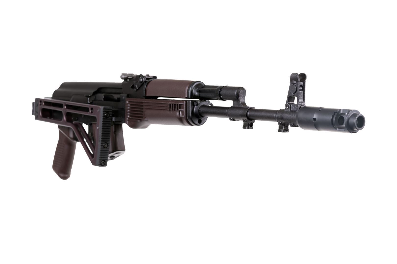 Arsenal SAM7SF 7.62x39mm Semi-Auto AK-47 Rifle with Aluminum Side-folding Buttstock Plum Furniture 10rd - Arsenal Firearms