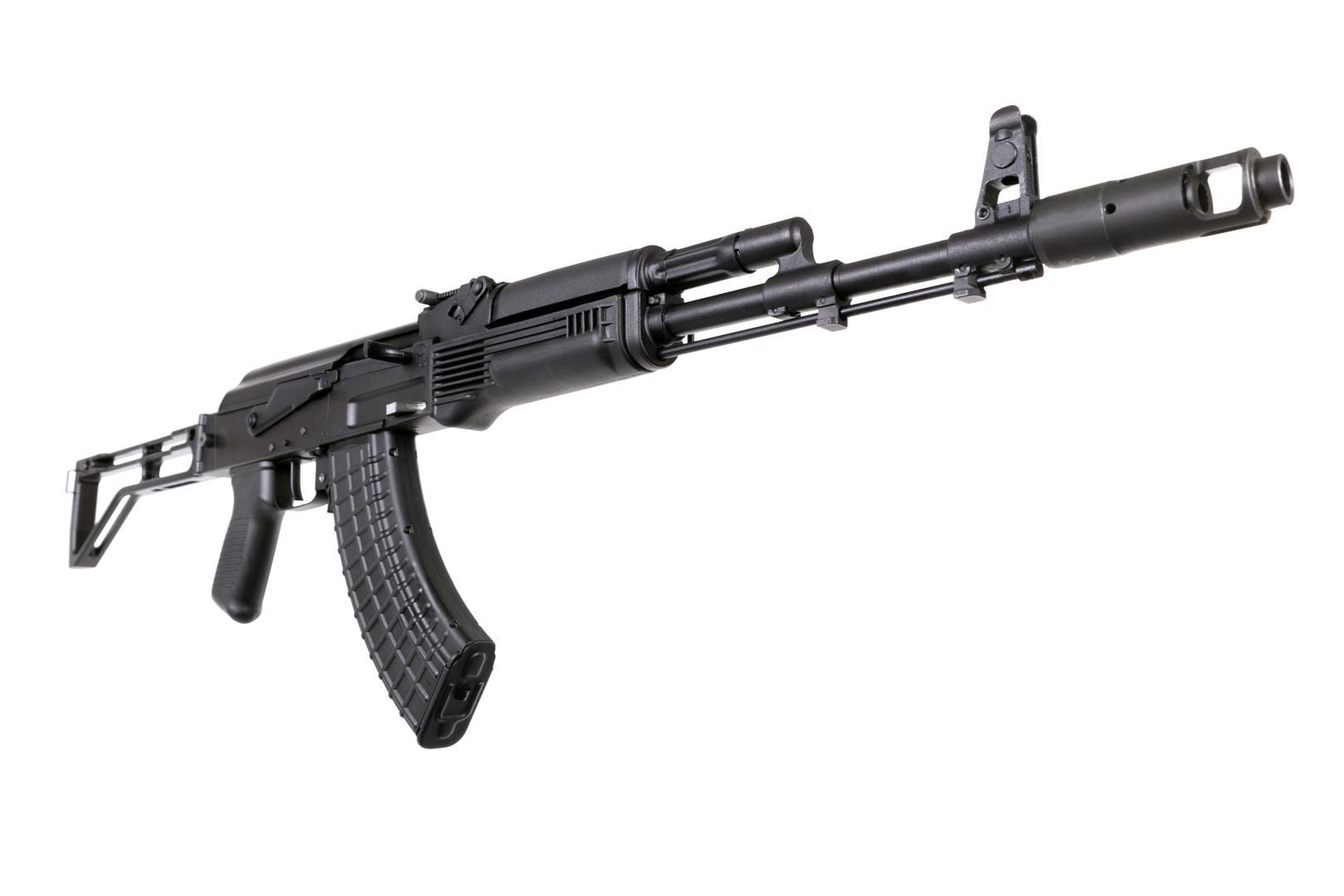 Arsenal SAM7SF 7.62x39mm Semi-Auto AK-47 Rifle with Aluminum Side-folding Buttstock Black Furniture - Arsenal Firearms