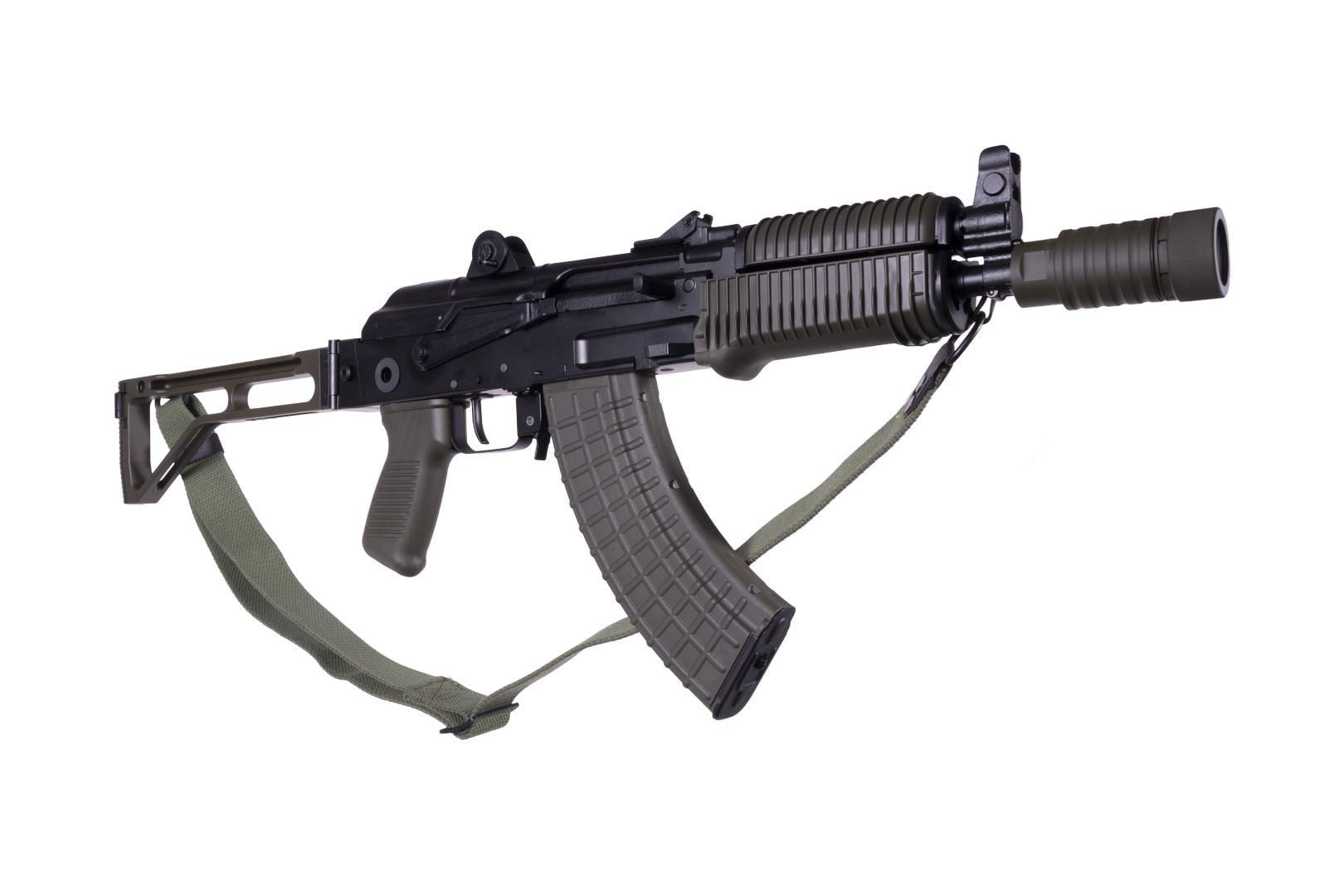 Arsenal Factory SBR AR-M14SF TACT 7.62x39mm Rifle Tactical Right-Side Folding Stock OD Green Flash Hider - Arsenal Firearms