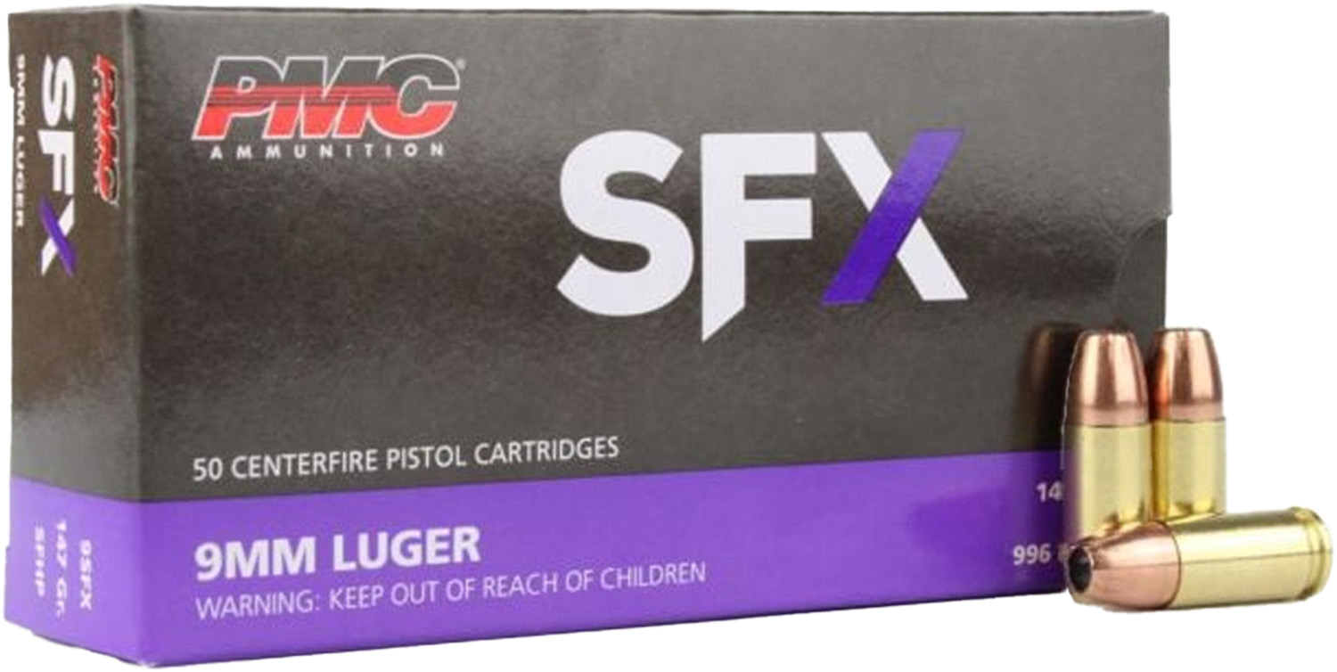 PMC 9MM 147GR SFX HP 50RD - PMC Ammo