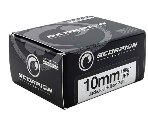 SCORPION 10MM - 180GR JHP 20RD 10BX/CS - Scorpion Ammo