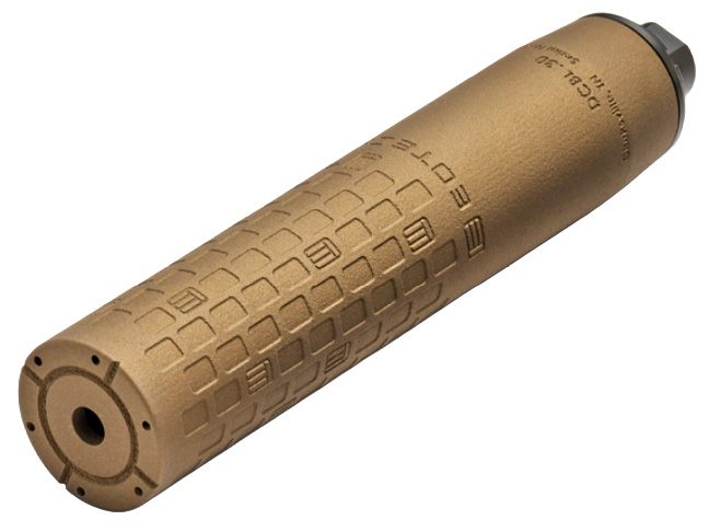 EOTECH DCBL-762 tan 7.62mm titanium suppressor with HUB interface