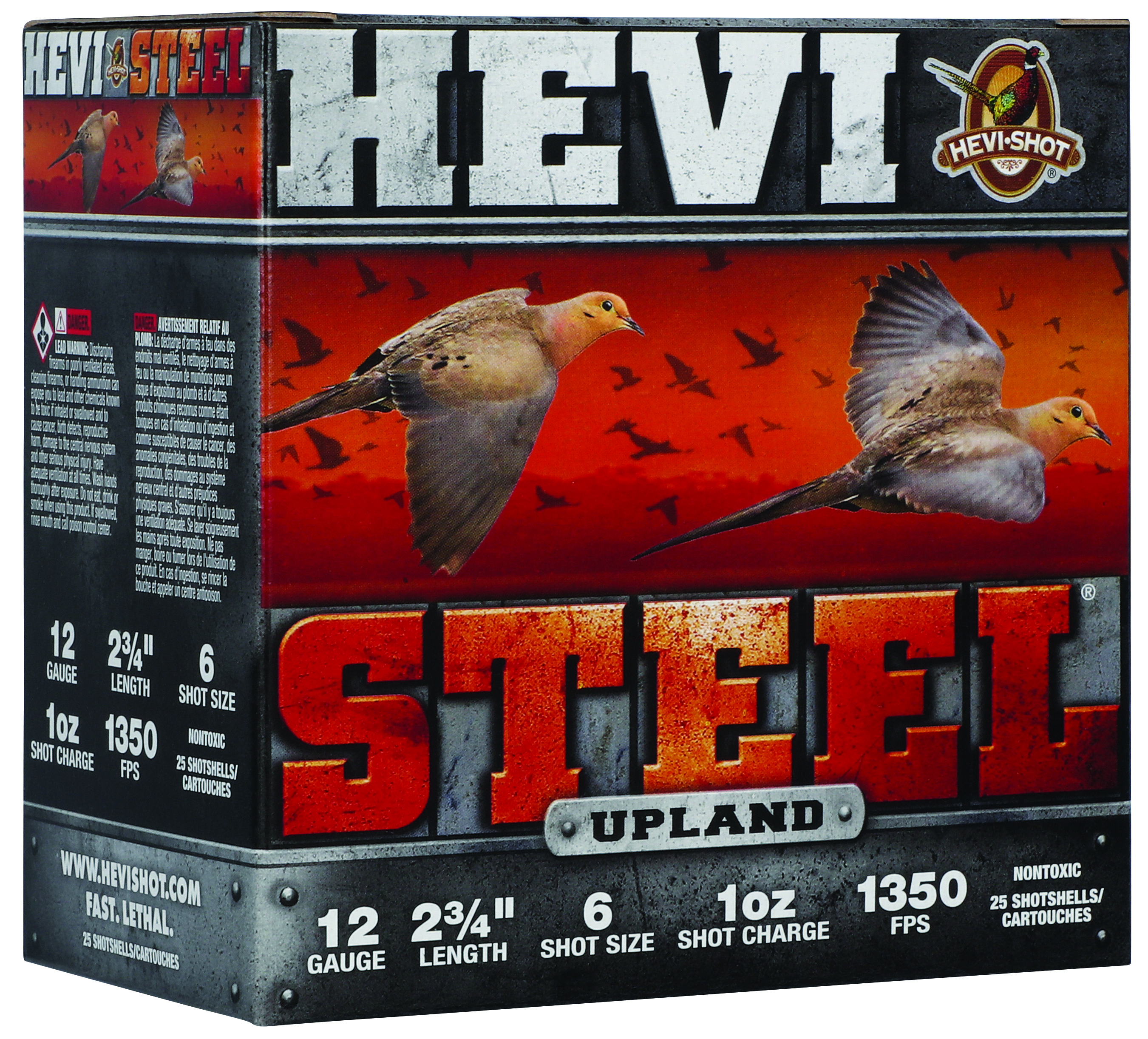 FED HEVI STEEL UPLAND 12GA 2.75 1OZ #6 25/10