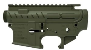 FAXON AR-15 X-TRA LITE - RECEIVER SET OD GREEN STRIPPED
