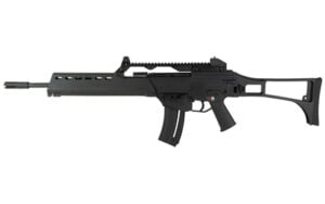 HK 1 H&K G36 .22 LR semi-auto rifle with black finish and folding stock